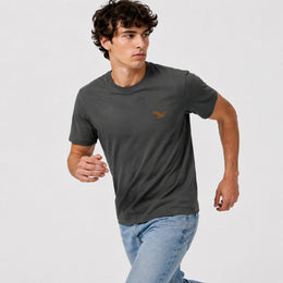 Men’s 100% Cotton Eagle Logo Relaxed Fit T-Shirt - 103
