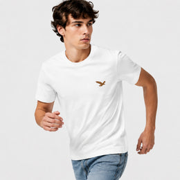 Men’s 100% Cotton Eagle Logo Relaxed Fit T-Shirt - 103