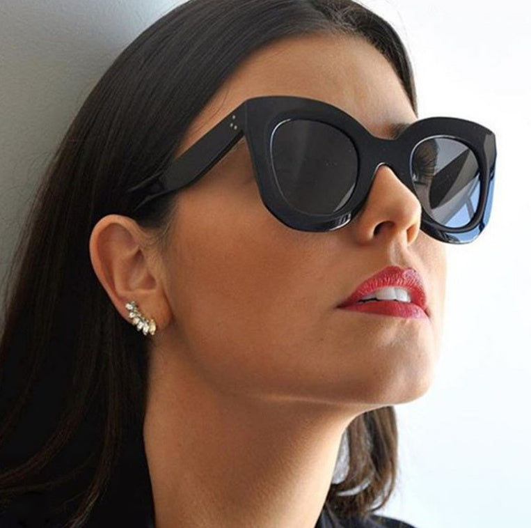 Cat Eye Sunglasses Women Designer Vintage Gradient Style