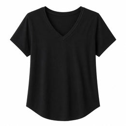 Women’s Soft V-Neck Short Sleeve T-Shirt - 202