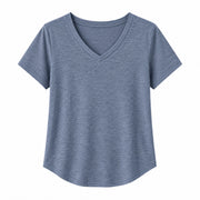 Women’s Soft V-Neck Short Sleeve T-Shirt - 202