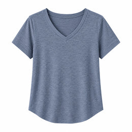 Women’s Soft V-Neck Short Sleeve T-Shirt - 202