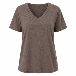 Women’s Soft V-Neck Short Sleeve T-Shirt - 202
