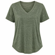 Women’s Soft V-Neck Short Sleeve T-Shirt - 202
