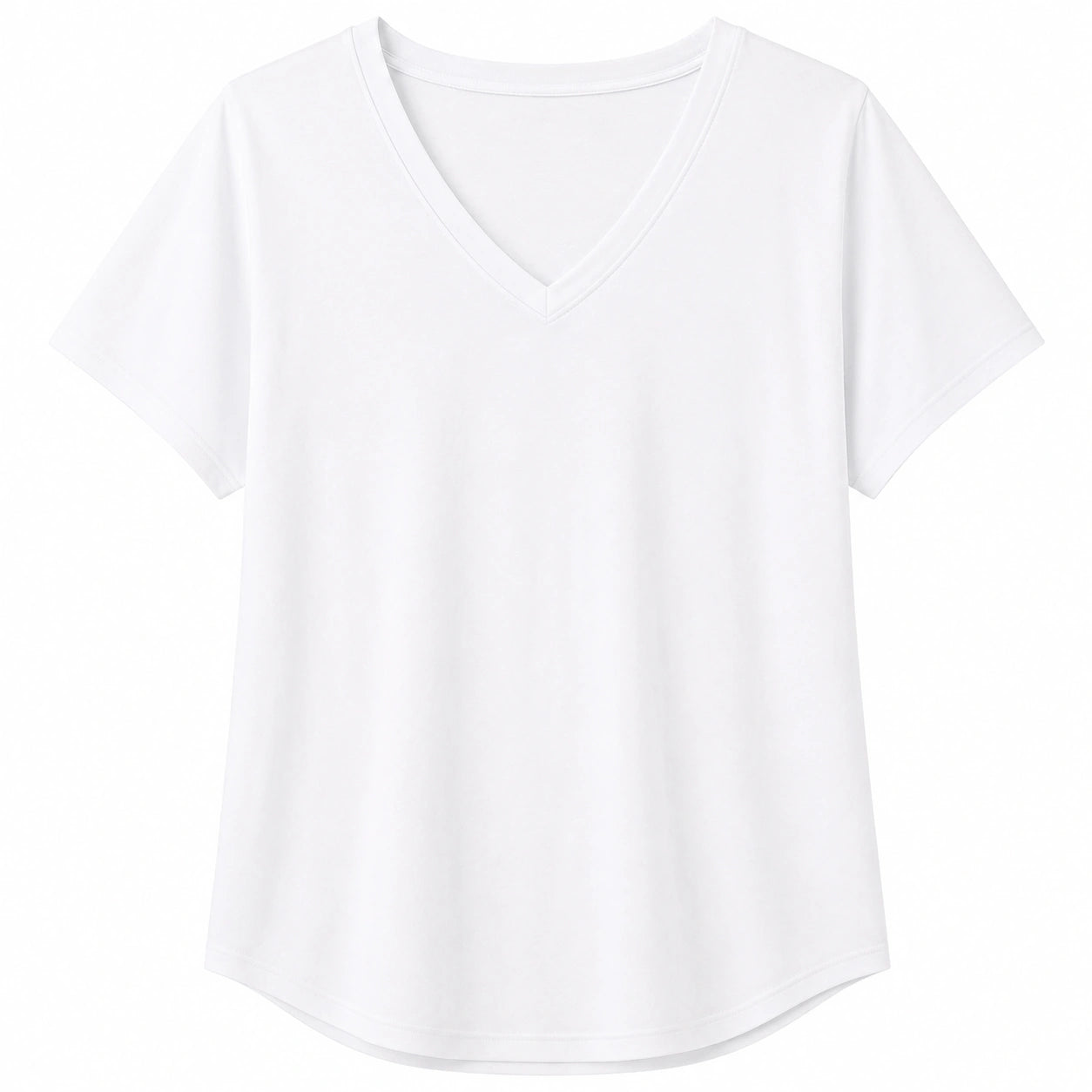 Women’s Soft V-Neck Short Sleeve T-Shirt - 202