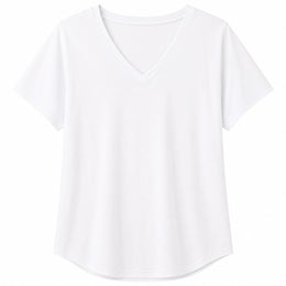 Women’s Soft V-Neck Short Sleeve T-Shirt - 202