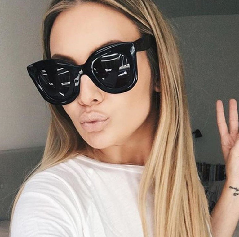 Cat Eye Sunglasses Women Designer Vintage Gradient Style