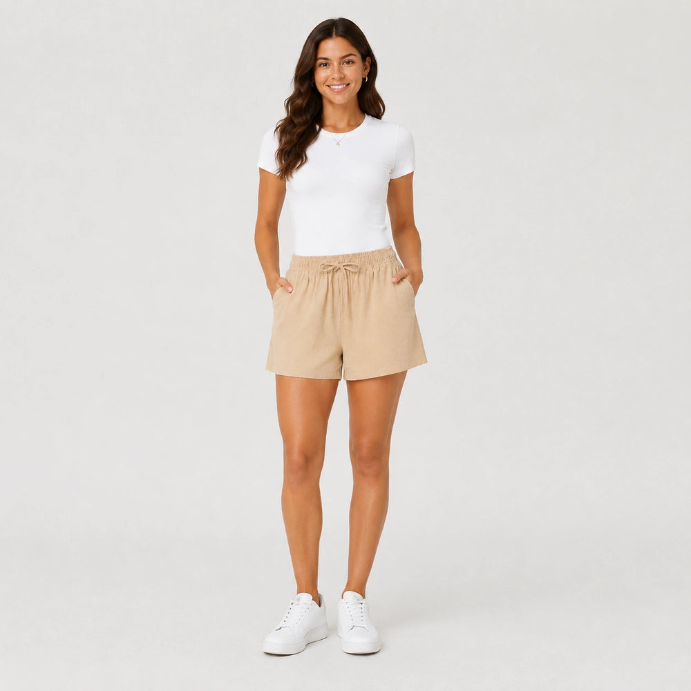 Women’s Loose Wide-Leg Summer Shorts with Pockets - 405