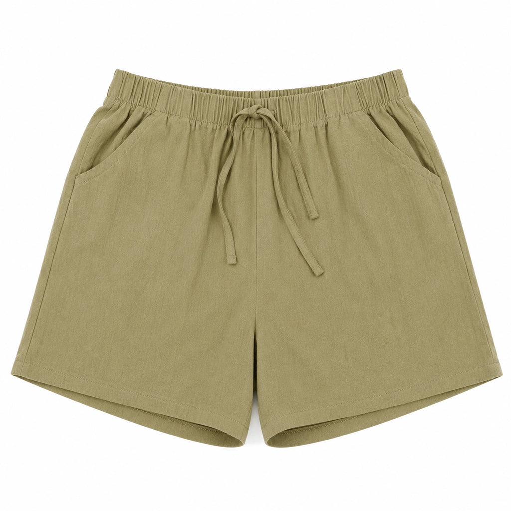 Women’s Loose Wide-Leg Summer Shorts with Pockets - 405