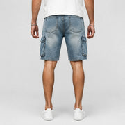 Men’s Summer Denim Cargo Shorts - 701