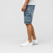 Men’s Summer Denim Cargo Shorts - 701