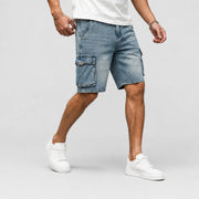 Men’s Summer Denim Cargo Shorts - 701