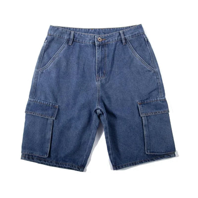 Men’s Summer Denim Cargo Shorts - 701
