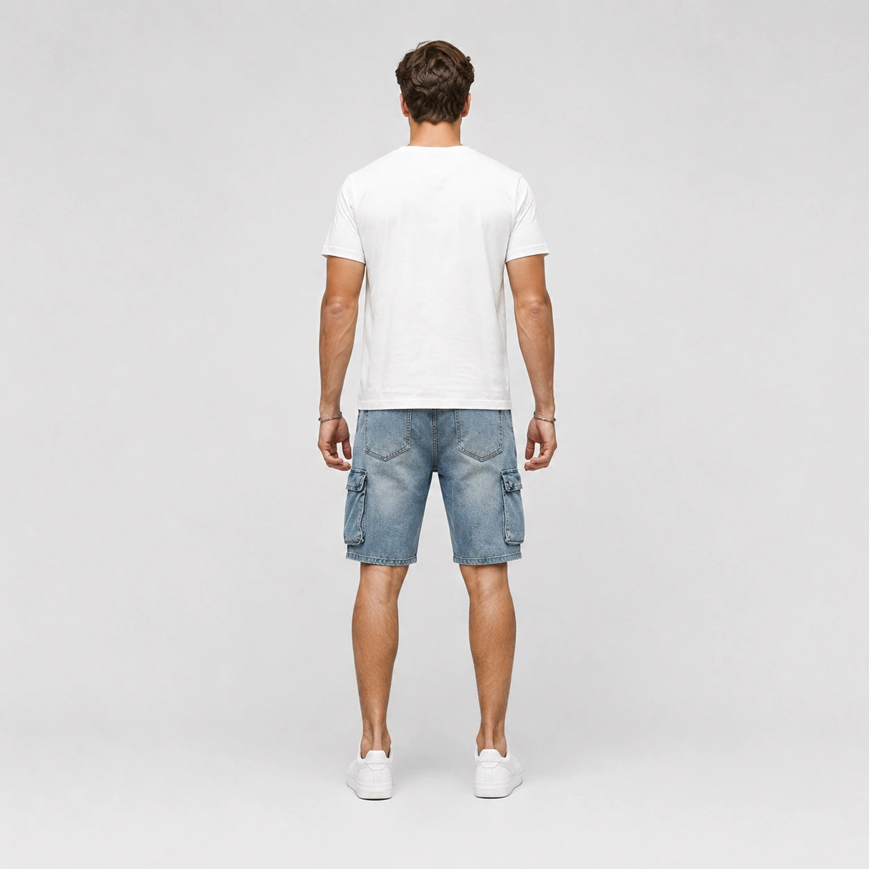 Men’s Summer Denim Cargo Shorts - 701