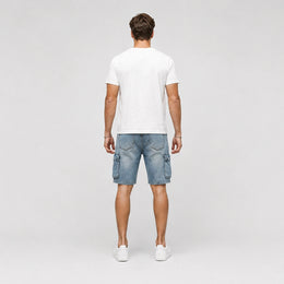 Men’s Summer Denim Cargo Shorts - 701