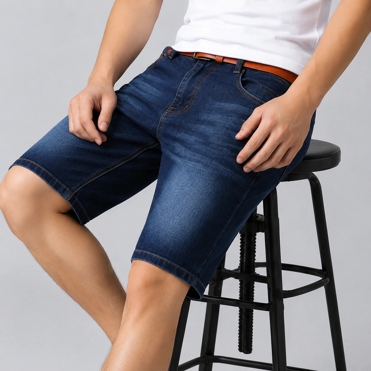 Men’s Straight Fit Denim Shorts - 702