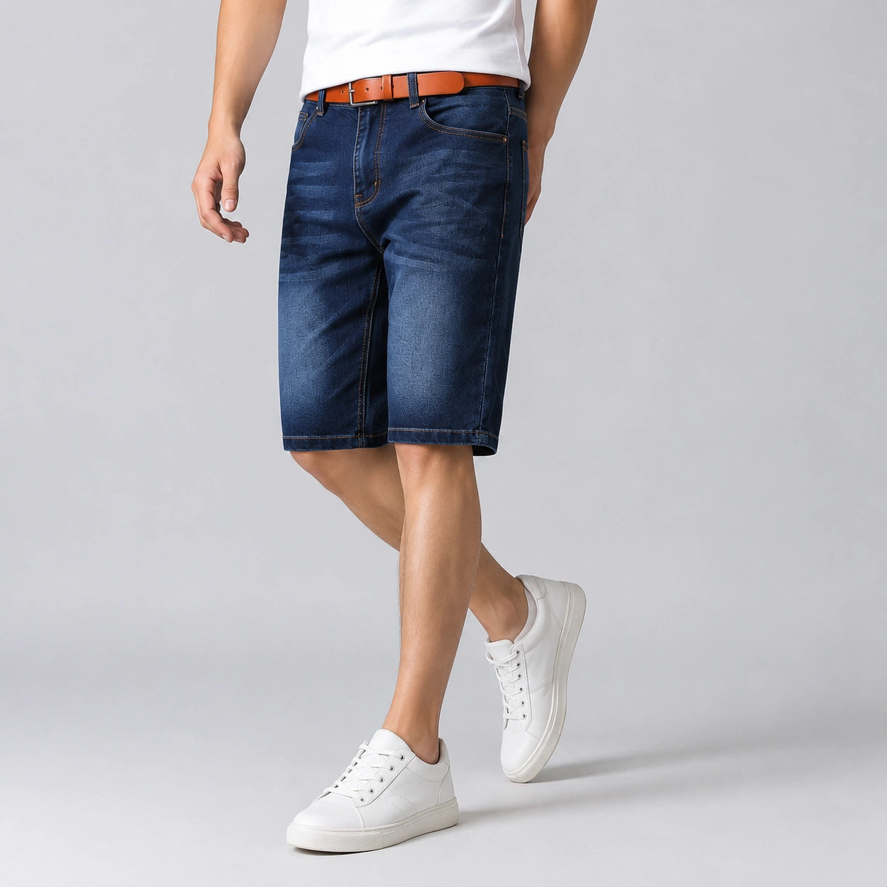 Men’s Straight Fit Denim Shorts - 702
