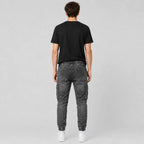 Men's Slim Fit Multi-Pocket Cargo Jeans - 804