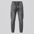 Men's Slim Fit Multi-Pocket Cargo Jeans - 804