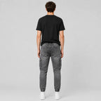Men's Slim Fit Multi-Pocket Cargo Jeans - 804