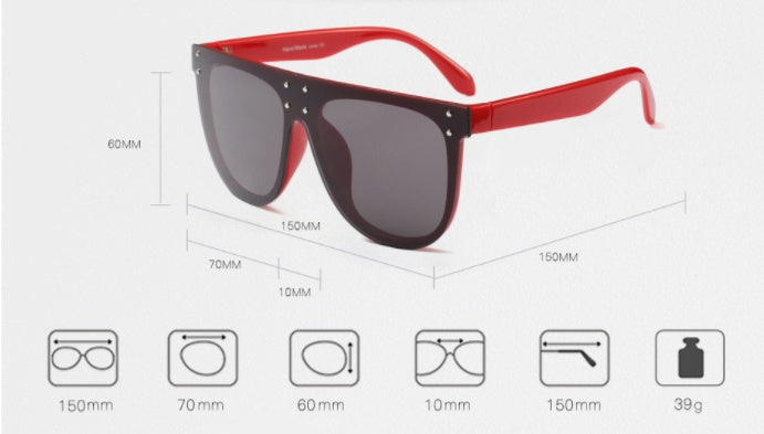 Big Box Sunglasses for Men and Women Fashion Slimming Style