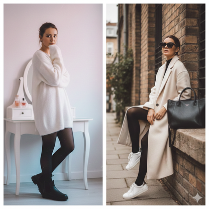 Thermal Fleece Tights – High-Waist, Slim Look