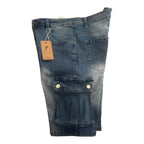 Fleecora Men's Stretch Cargo Denim Shorts - 712